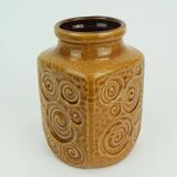 scheurich mid century VASE 1960s decor jura ochre glaze model 282-16