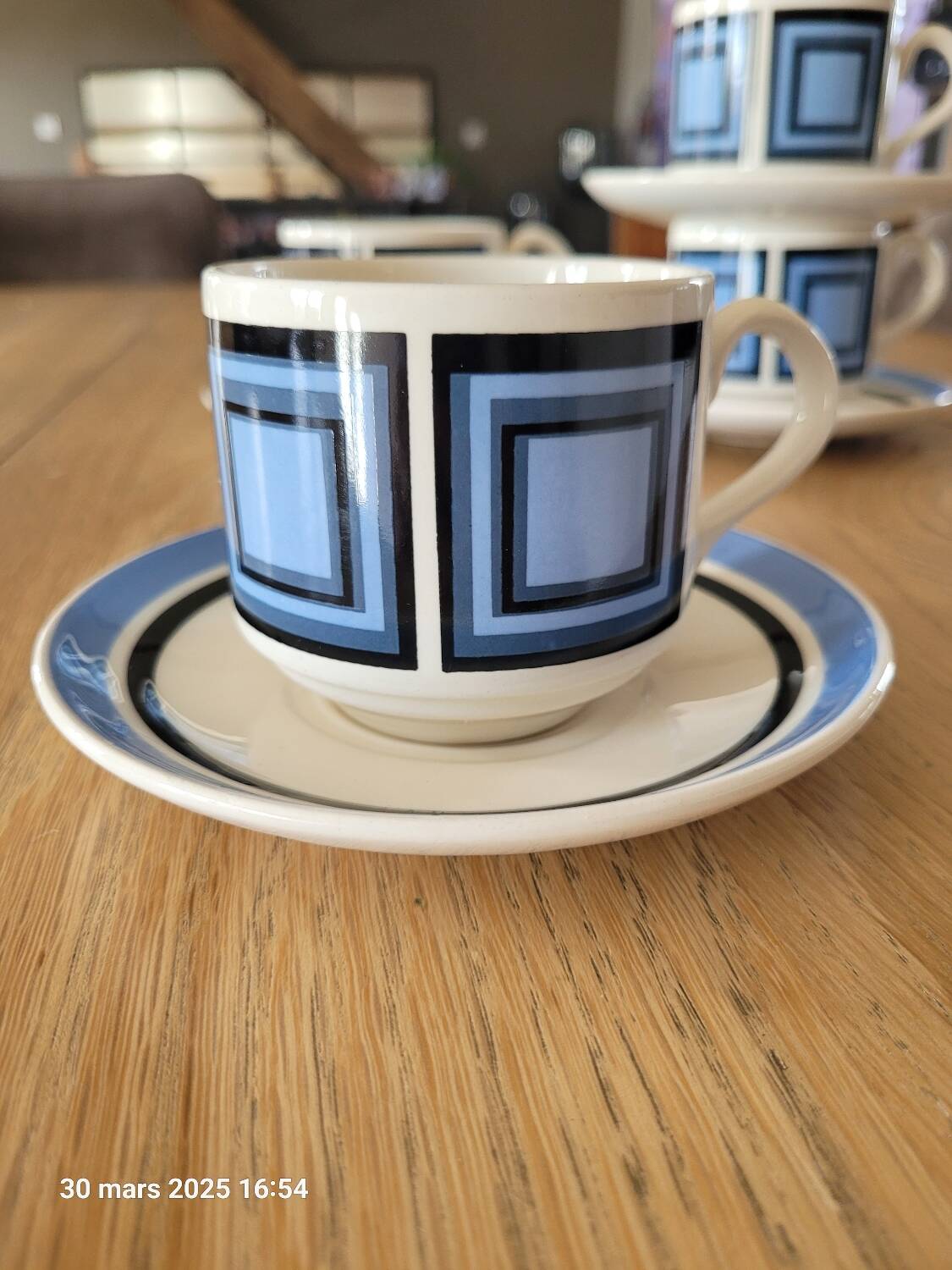 4 vintage cups and saucers
