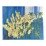 Mimosa and papyrus painting