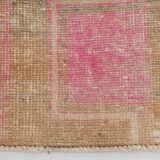 Brown & beige rug 301x91cm