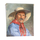 Oil on canvas "Man with red scarf" 1942 by AVRIL