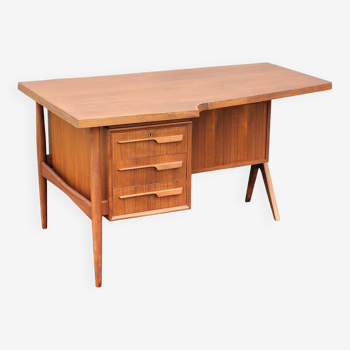 Exceptional Vintage Boomerang desk designed by Jacques Hauville 1960 p