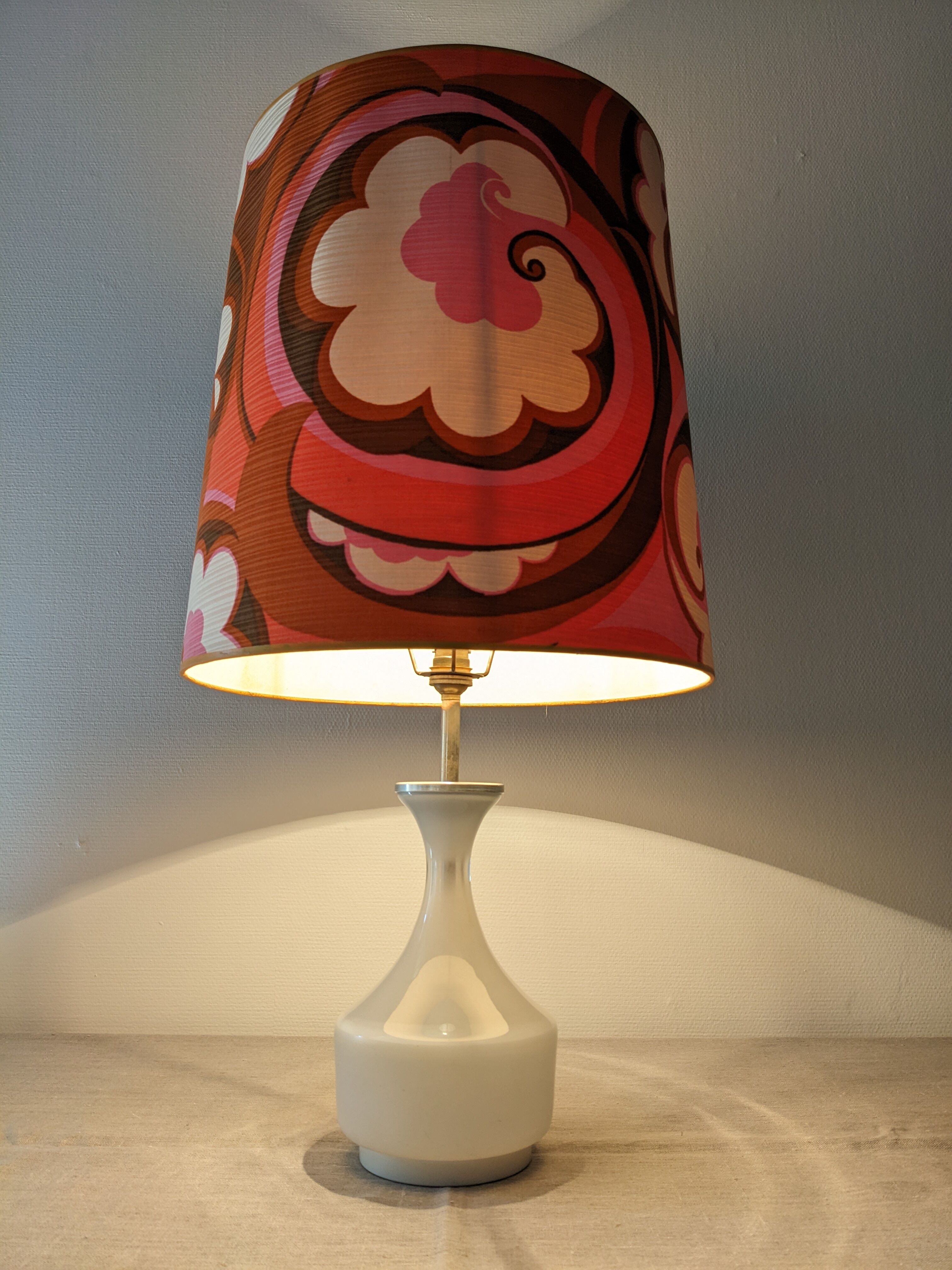 Glass lamp from the 60s/70s by Doria Leuchten