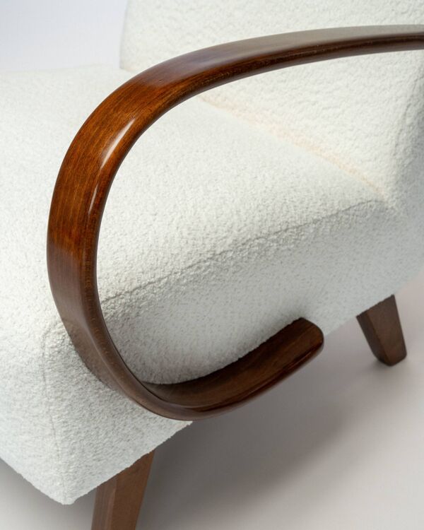 Paire de fauteuils de Jindřich Halabala, fauteuils de salon tchèques du milieu du siècle