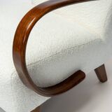 Paire de fauteuils de Jindřich Halabala, fauteuils de salon tchèques du milieu du siècle