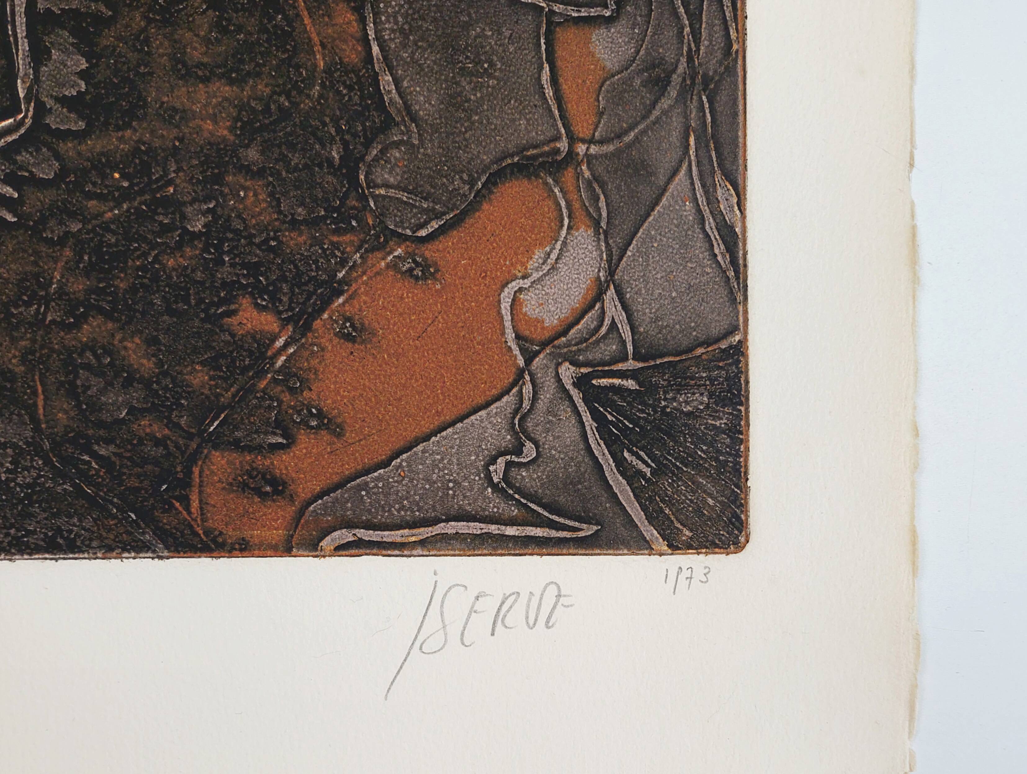 Lithograph of "Israel" by Joelle SERVE, signed