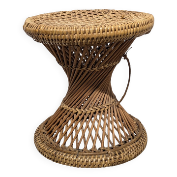 Tabouret Tam Tam en rotin
