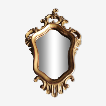 gilded wooden mirror