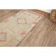 1970s Turkish Oushak Handmade Wool Cotton Orange Runner Rug 92x348