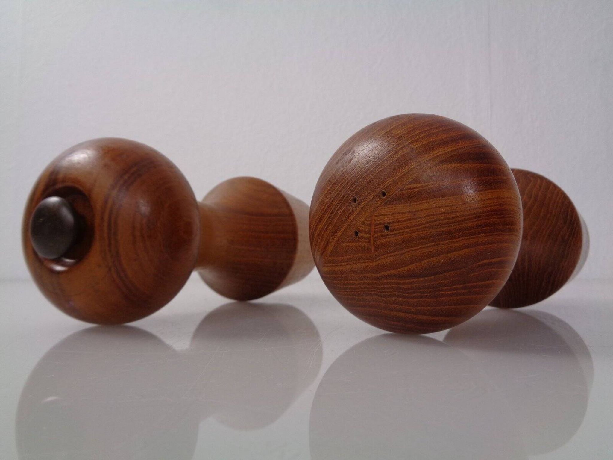 Mid-Century Teak Salt Shaker and Pepper Mill by Zassenhaus, 1960s, Set of 2