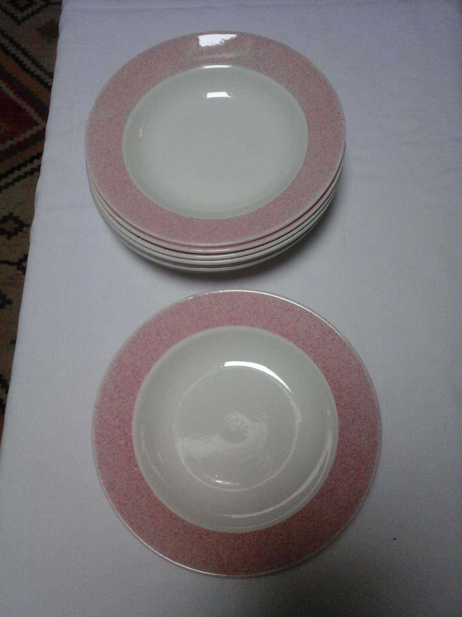 8 Badonviller soup plates