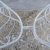 Wrought iron garden table 1900