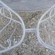 Wrought iron garden table 1900