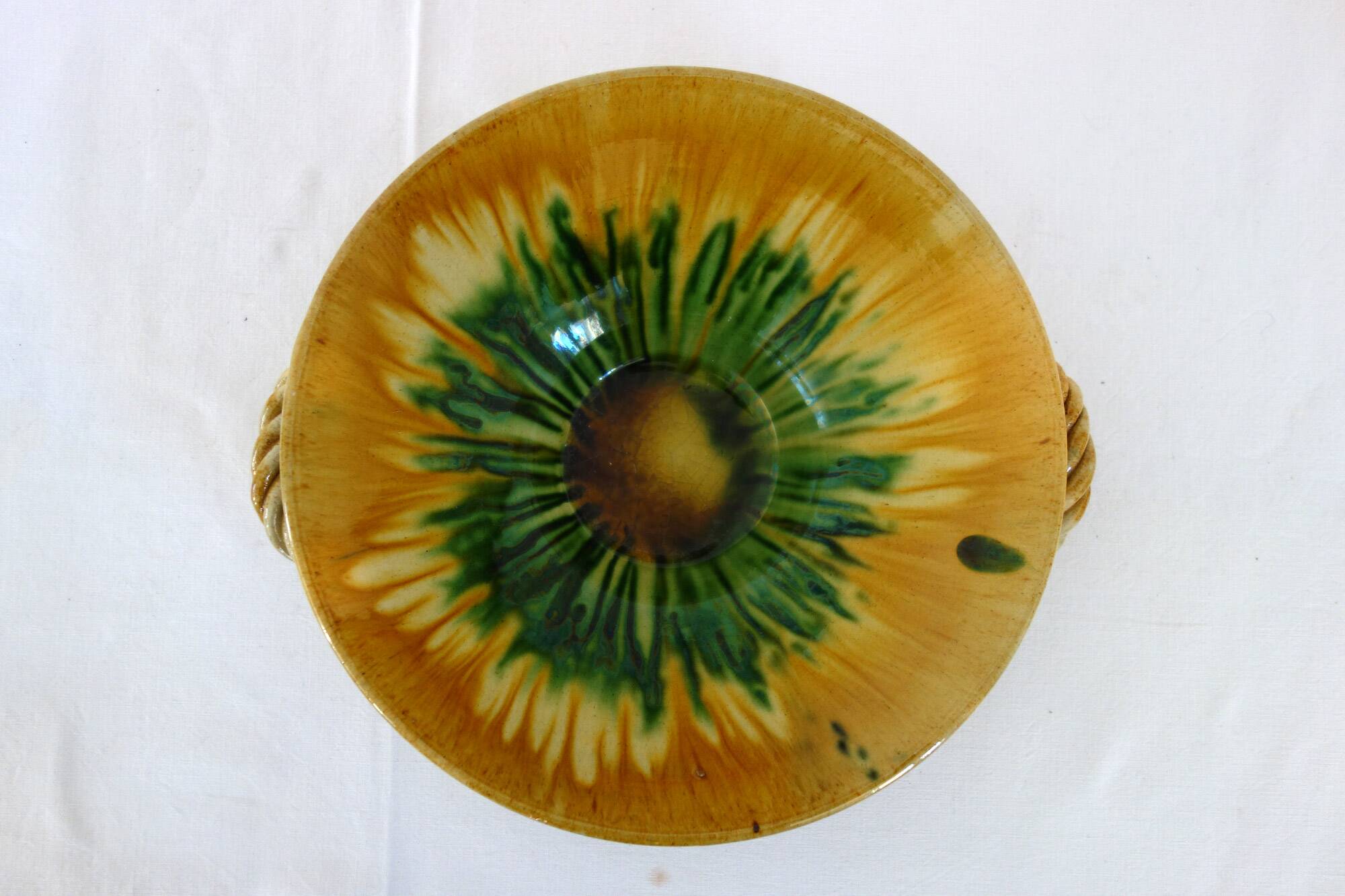 Vallauris earthenware fruit bowl by Joseph Calvas 1950s