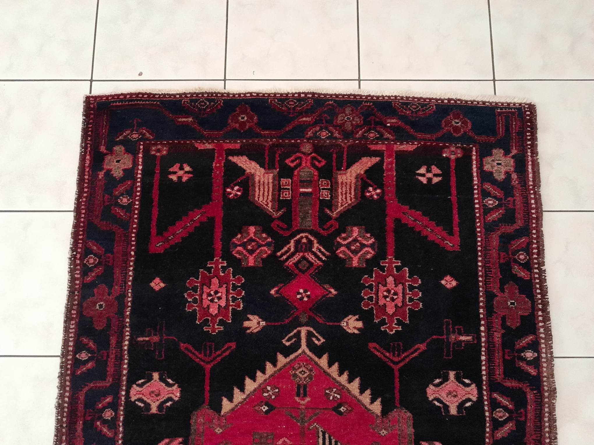 Handmade Persian Hamadan rug 169x109cm