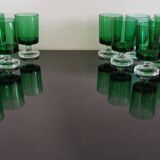 6 verres apéritif Luminarc Cavalier couleur vert bouteille