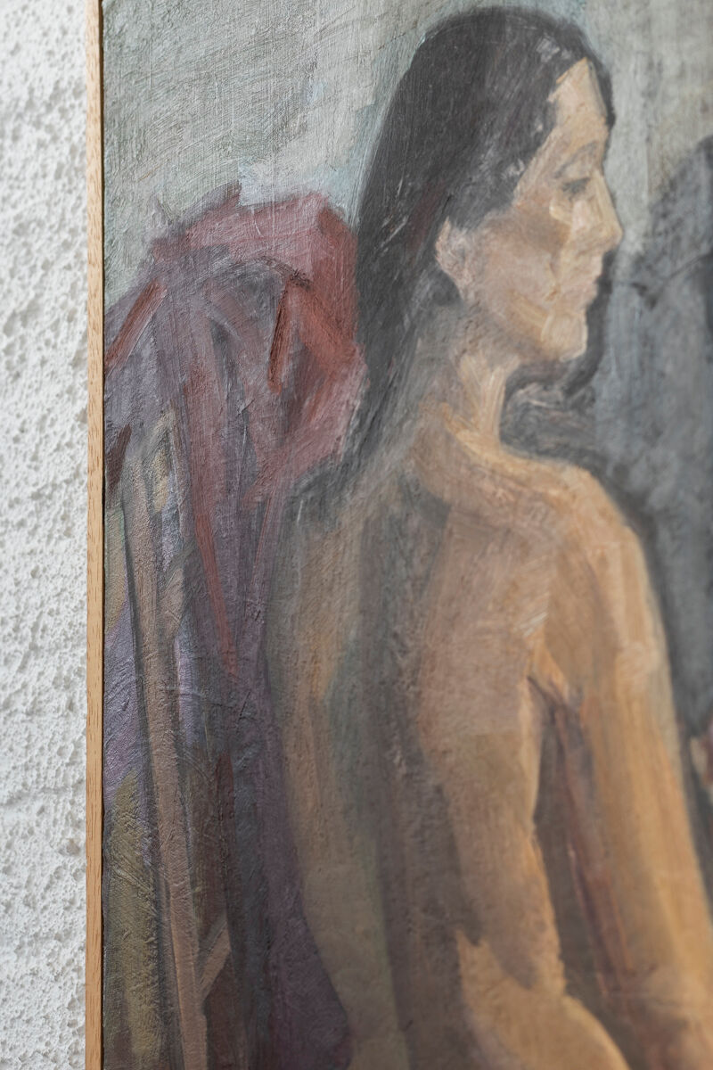 Nude painting ‘Nu’ by Louis Peyré, France, 1989