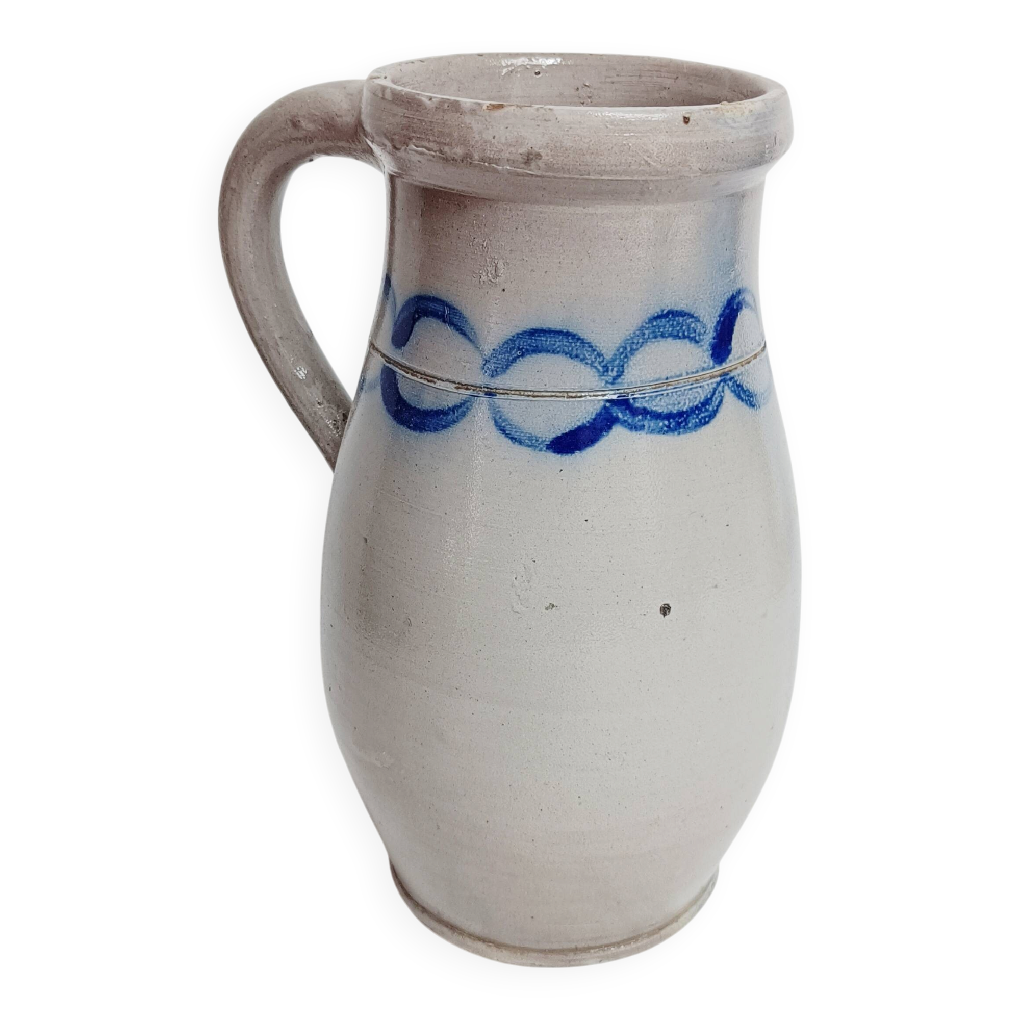 Jug, blue stoneware vase