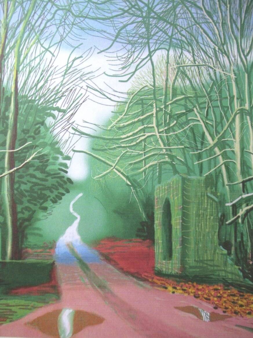 Lithograph by David Hockney, signed and numbered.