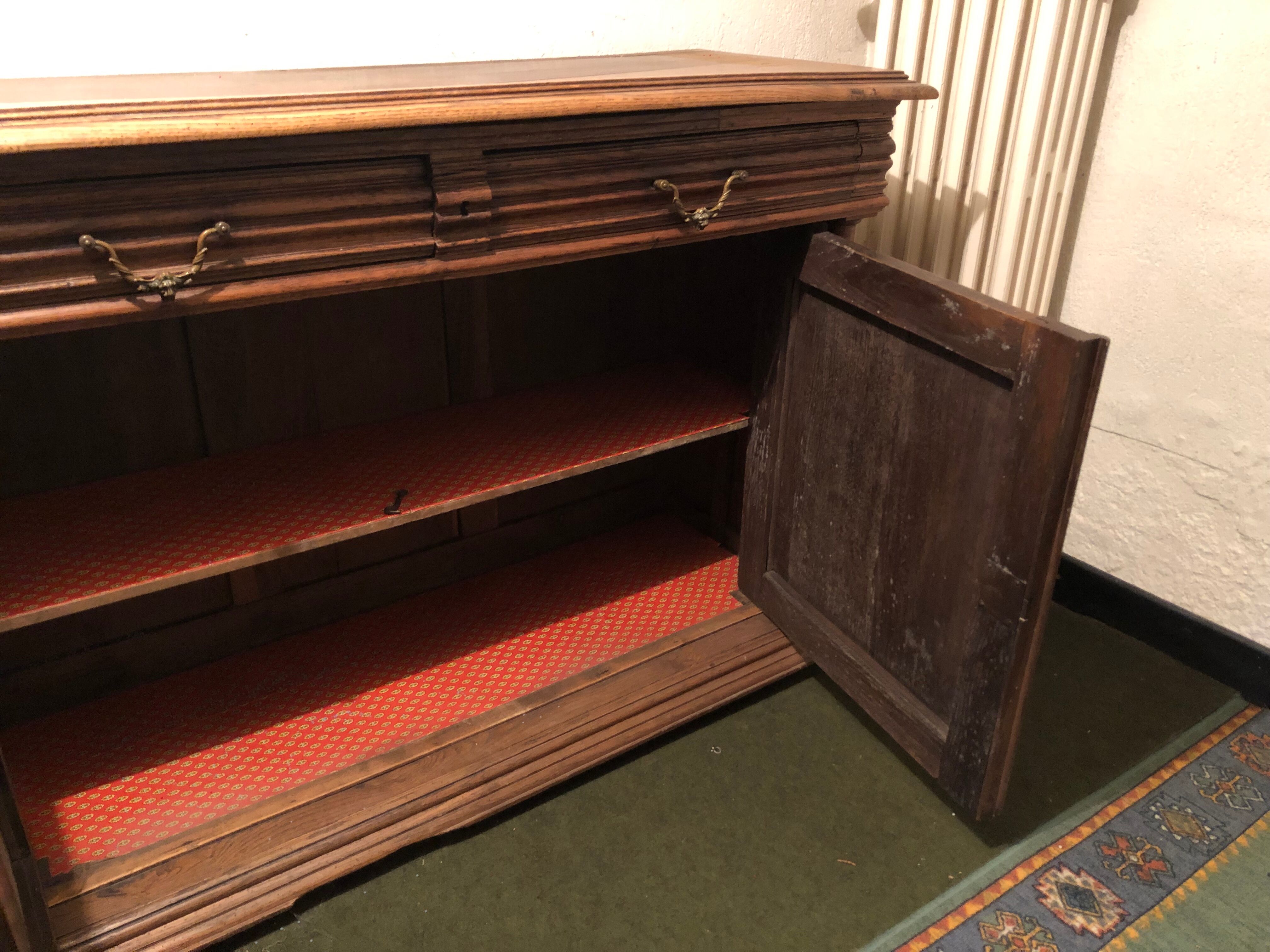 Old low sideboard