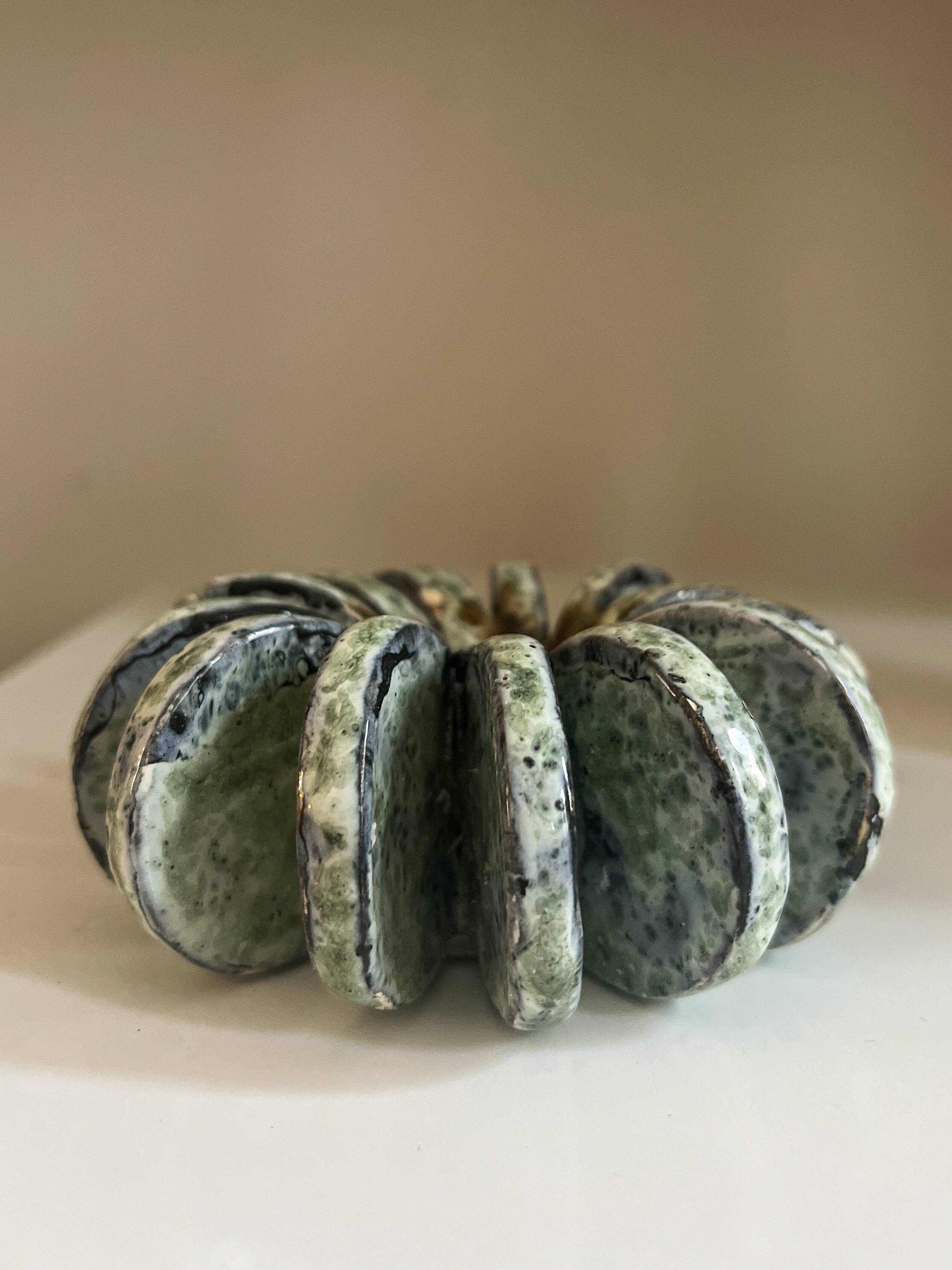 Small ceramic candle holder