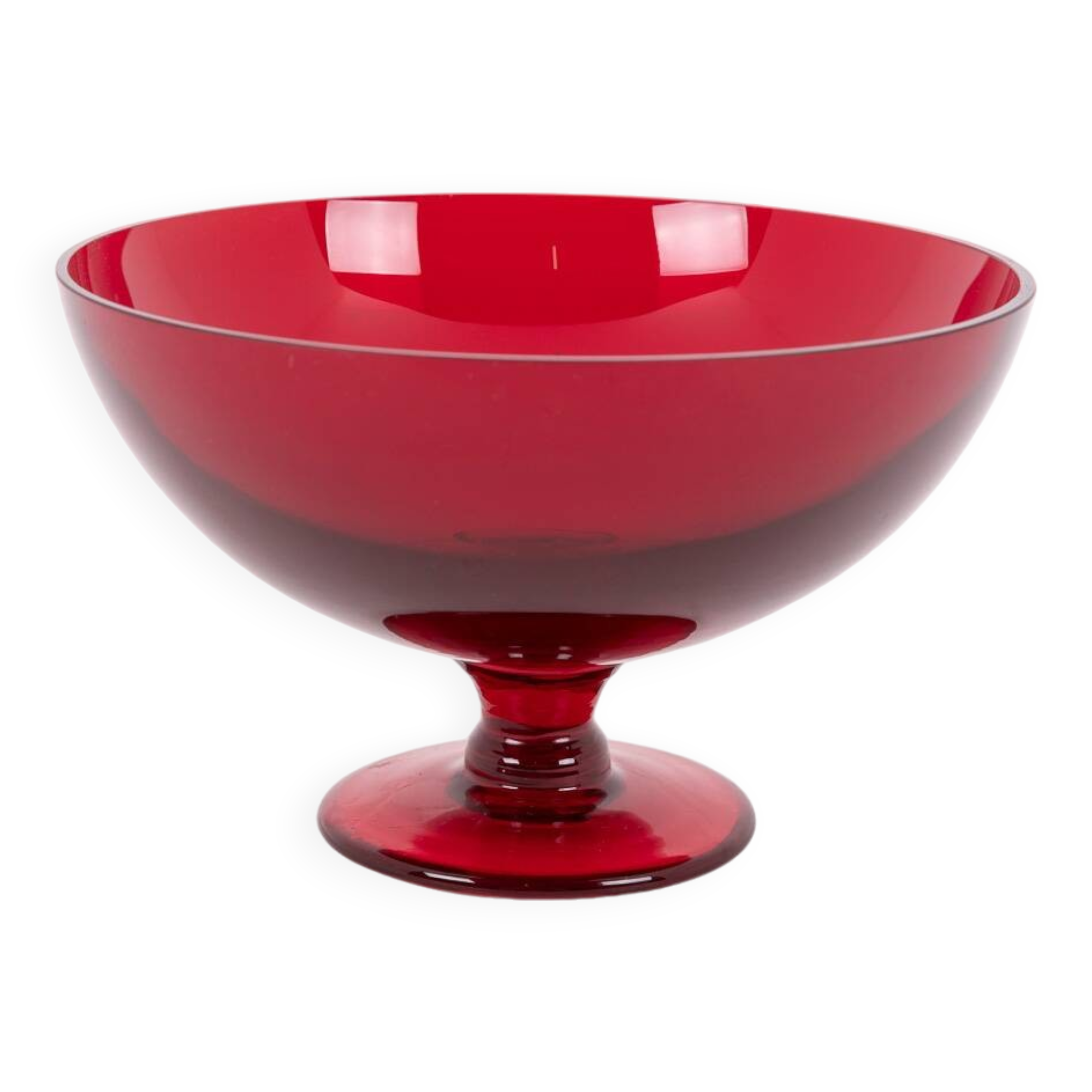 Vintage glass bowl from Monica Bratt for Reijmyre Glasbruk, Sweden 1950’s