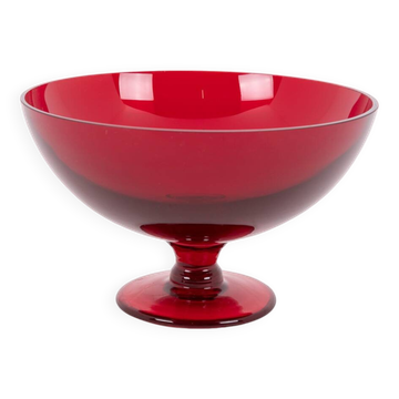 Bol en verre vintage de Monica Bratt pour Reijmyre Glasbruk, Suède 1950