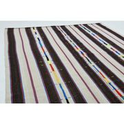 1970s Vintage Turkish Oushak Handmade Wool Cotton Beige Runner Rug 178x326