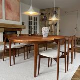 Set of 6 Teak chairs by Harry Østergaard Model 58