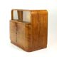 Art Deco Sideboard / Dry Bar In Walnut, Czechoslovakia 1930s