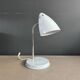 Vintage desk lamp Kompernass adjustable in pearl grey lacquered metal.