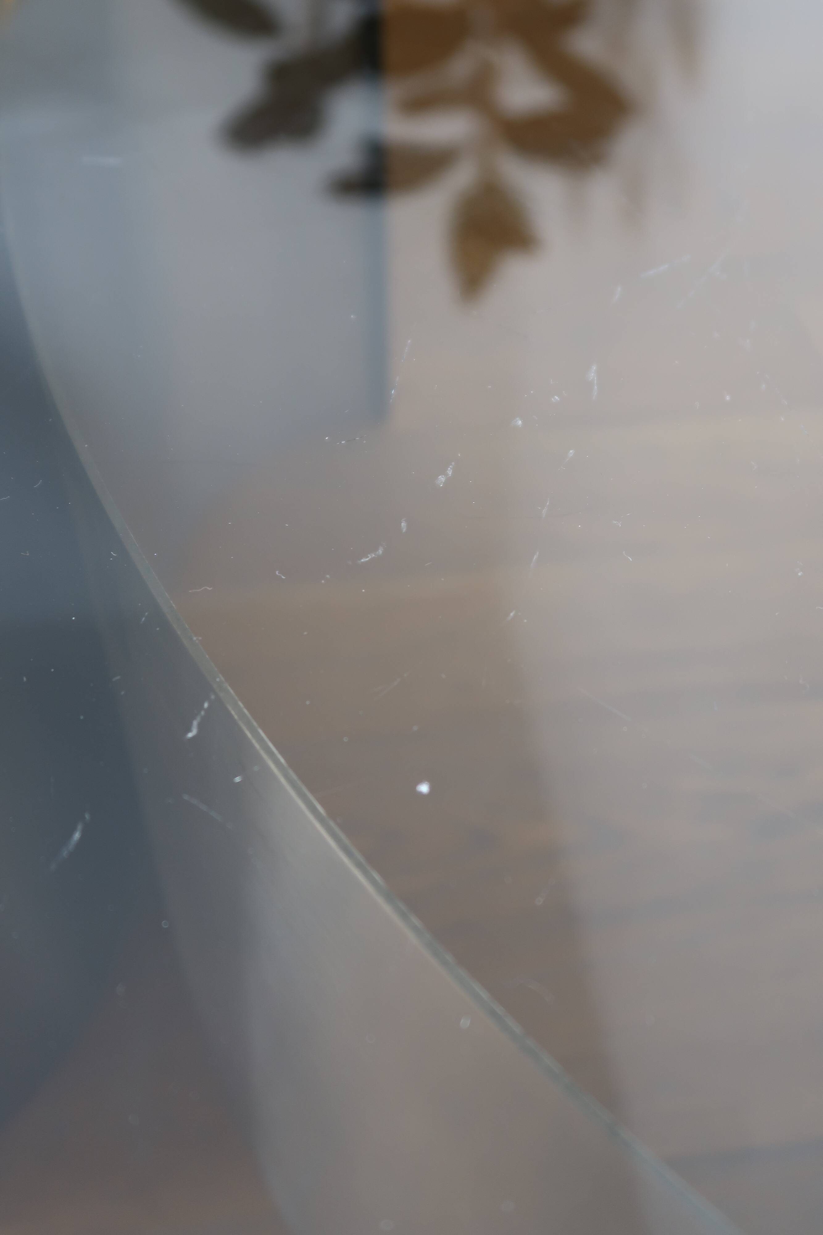 Coffee table smoked glass 70's