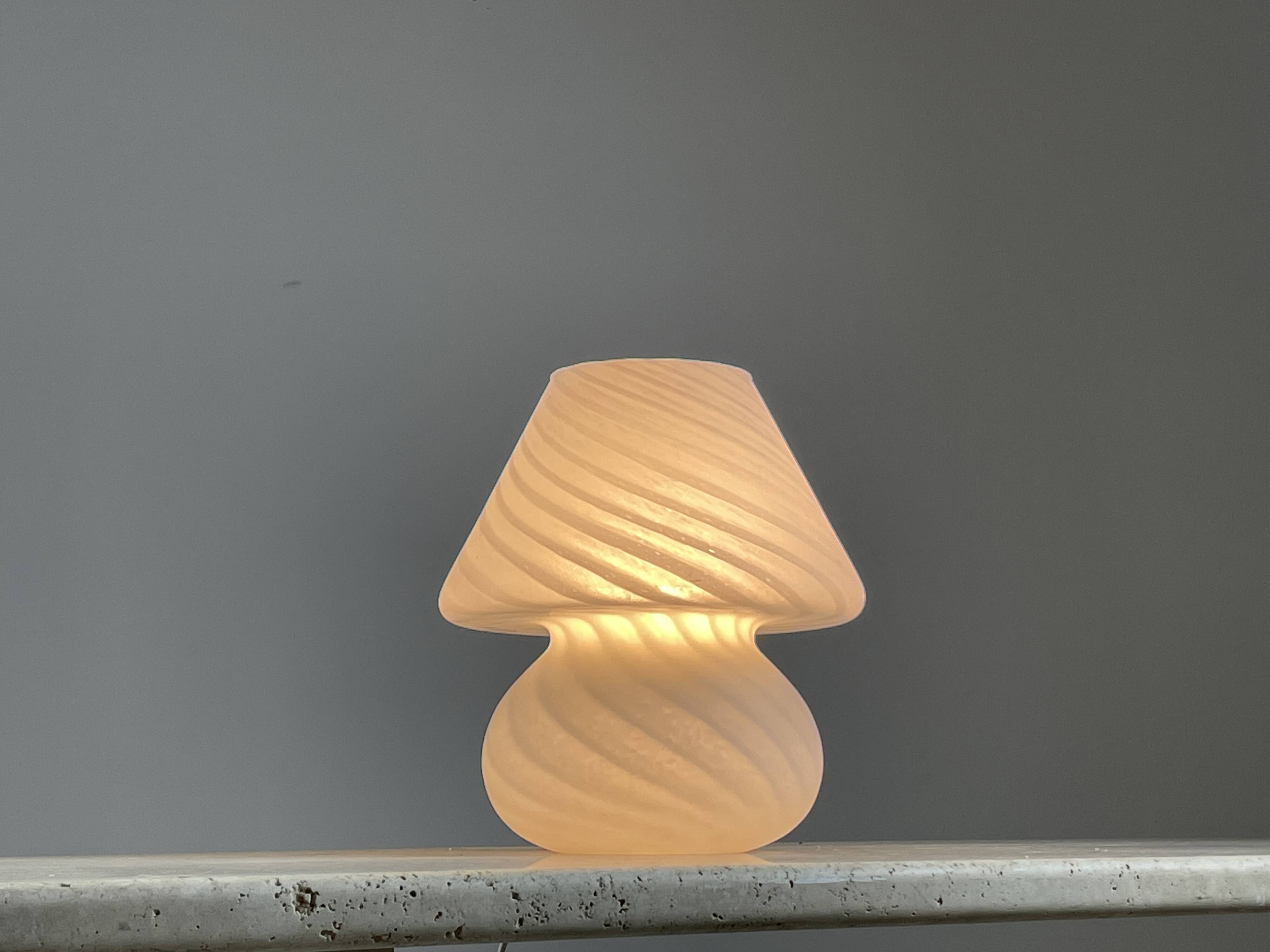 Murano glass mushroom lamp, 1970s