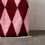 Handmade natural wool rug, size 100 x 200 cm