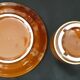 4 bistro coffee cup and sub-cup set 80s