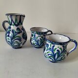 Fajalauza earthenware set, Granada (Spain)