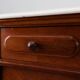 Pair Louis XV nightstands with Carrara marble top, France ca. 1890