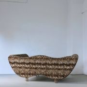 Canapé extra-large à imprimé animal postmoderne | Allemagne | Années 1990