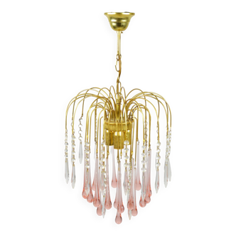 Chandelier designed by P. Venini, Italy, 1970s