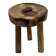 Patinated tripod stool