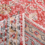 6x10 red classic floral vintage rug 314x197cm