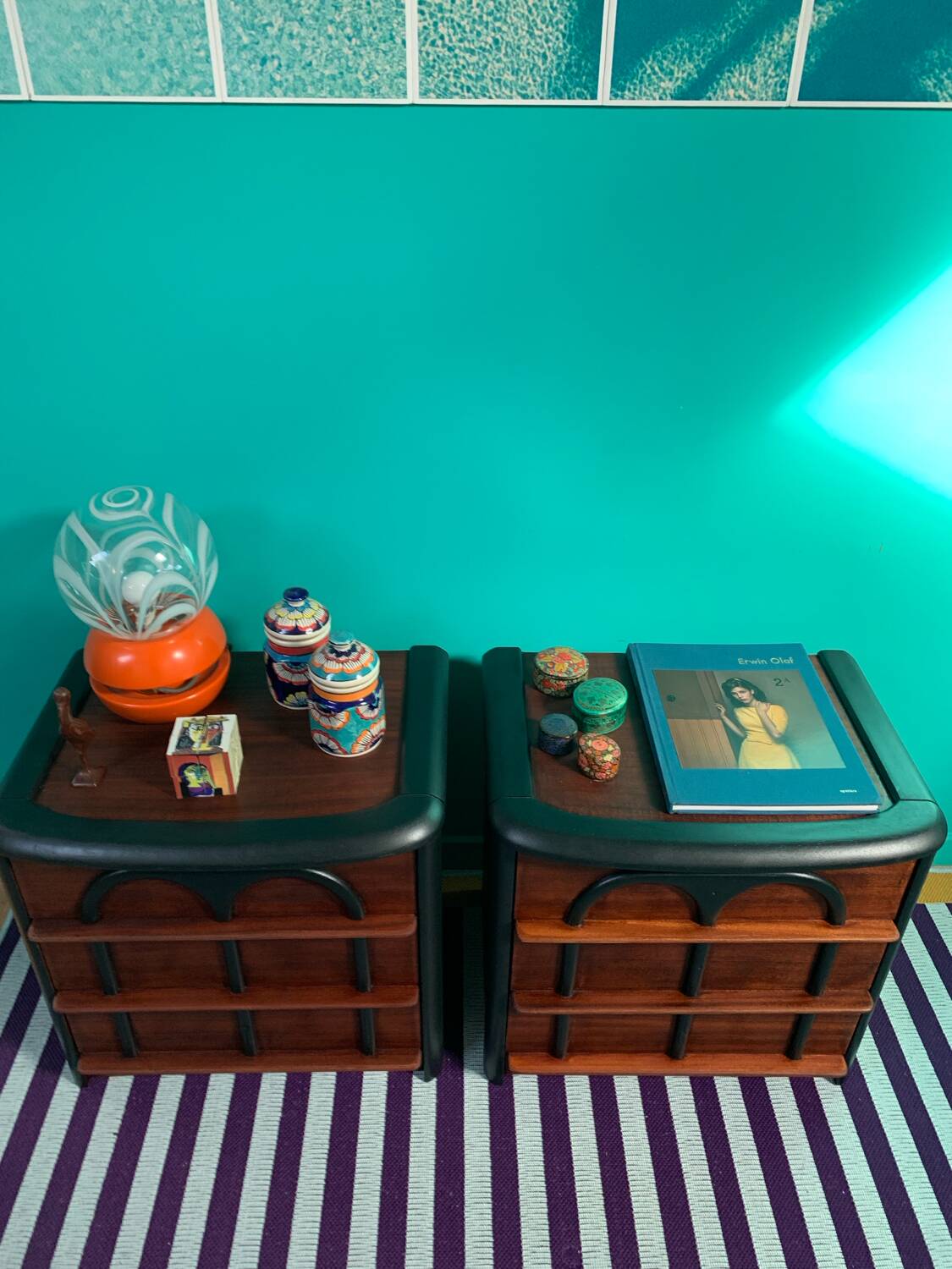 Pair of Mid-Century bedside tables