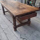 Large oak farmhouse table