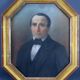 Pastel portrait of man signed Theophile Emmanuel Duverger 1861