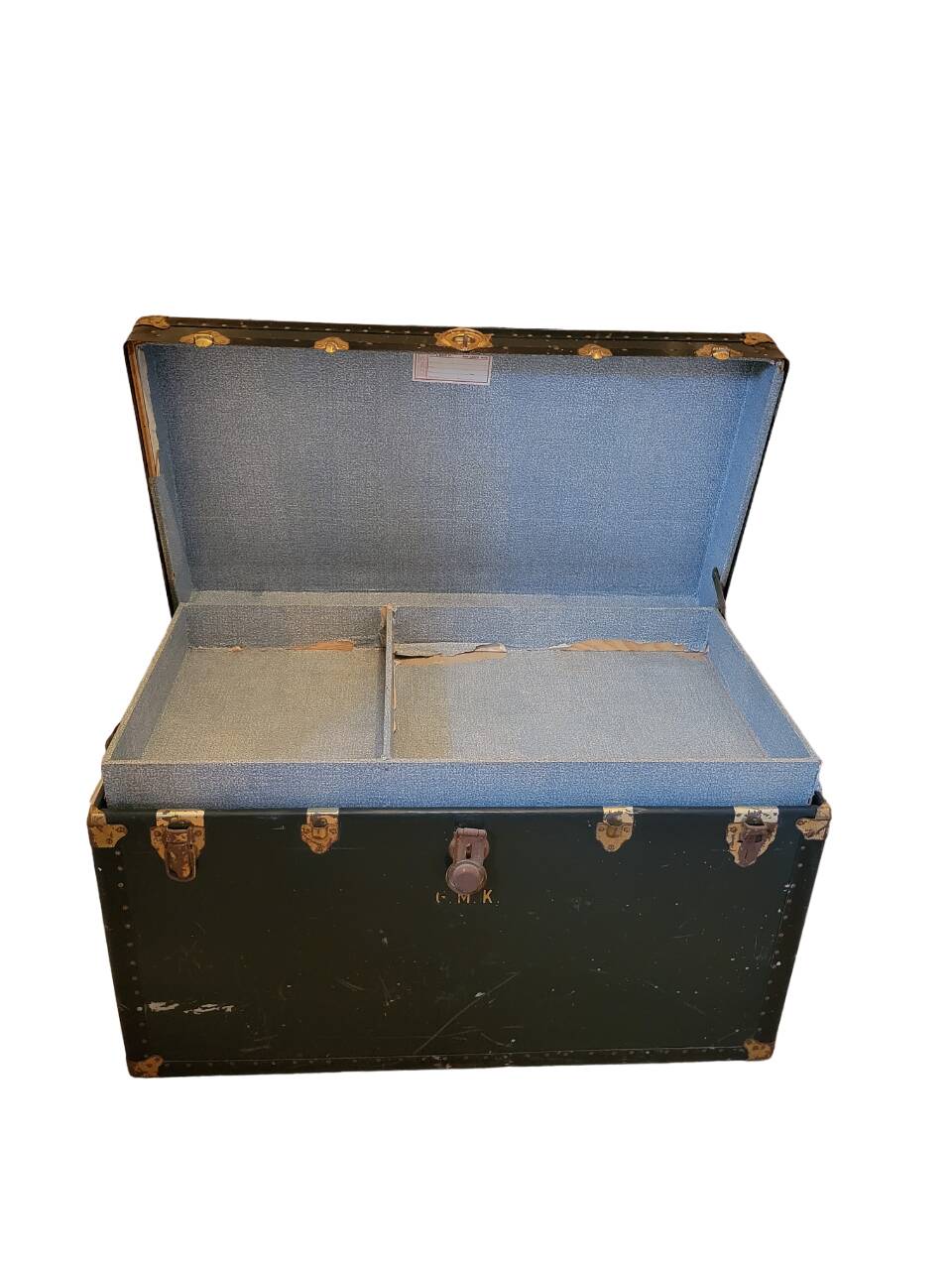 Old American travel trunk