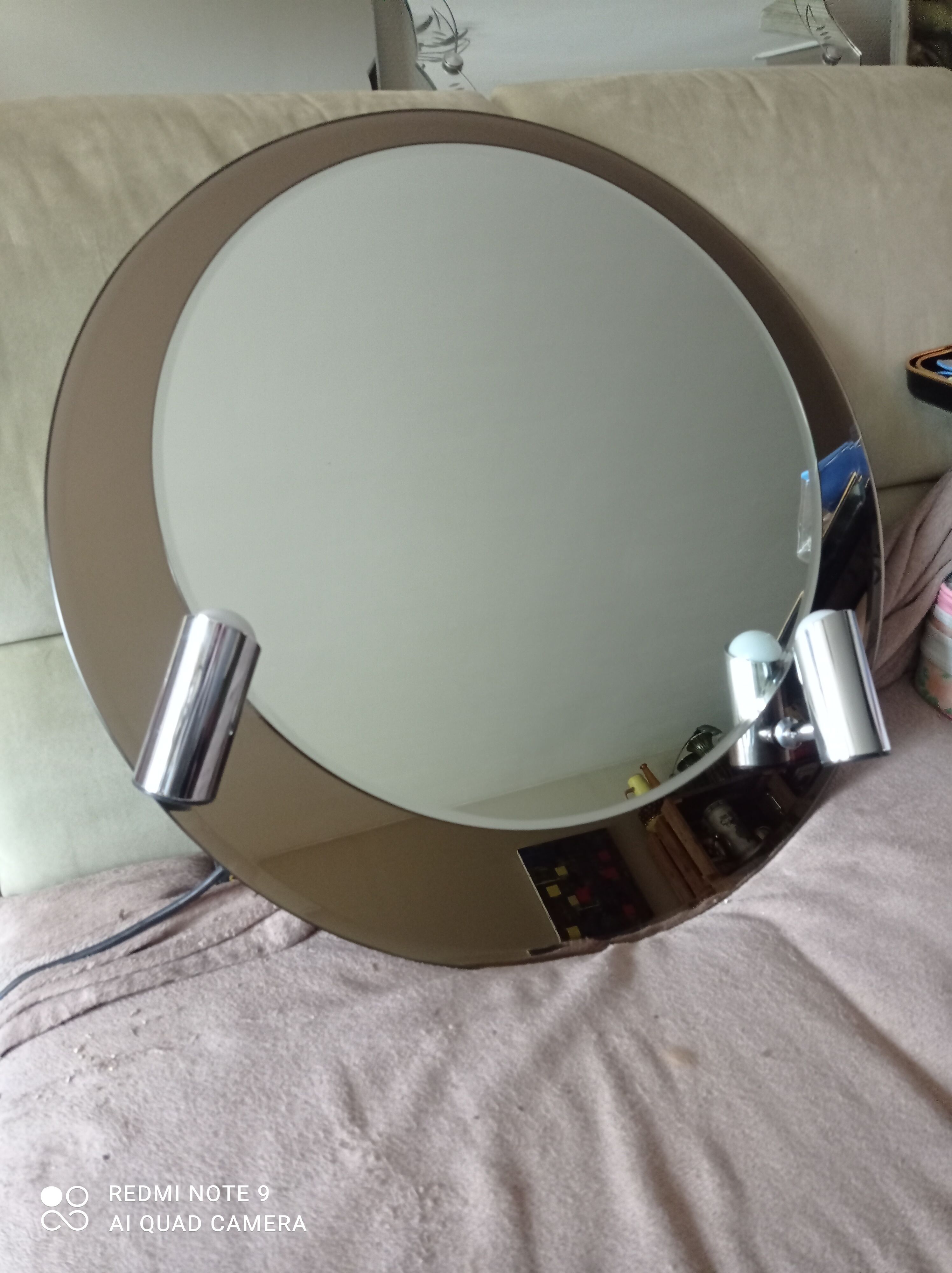 Bathroom mirror or other vintage with adjustable spotlights