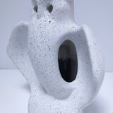 80s design ceramic owl lamp