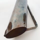 Suite of 3 pitchers in vintage 1970 silver metal