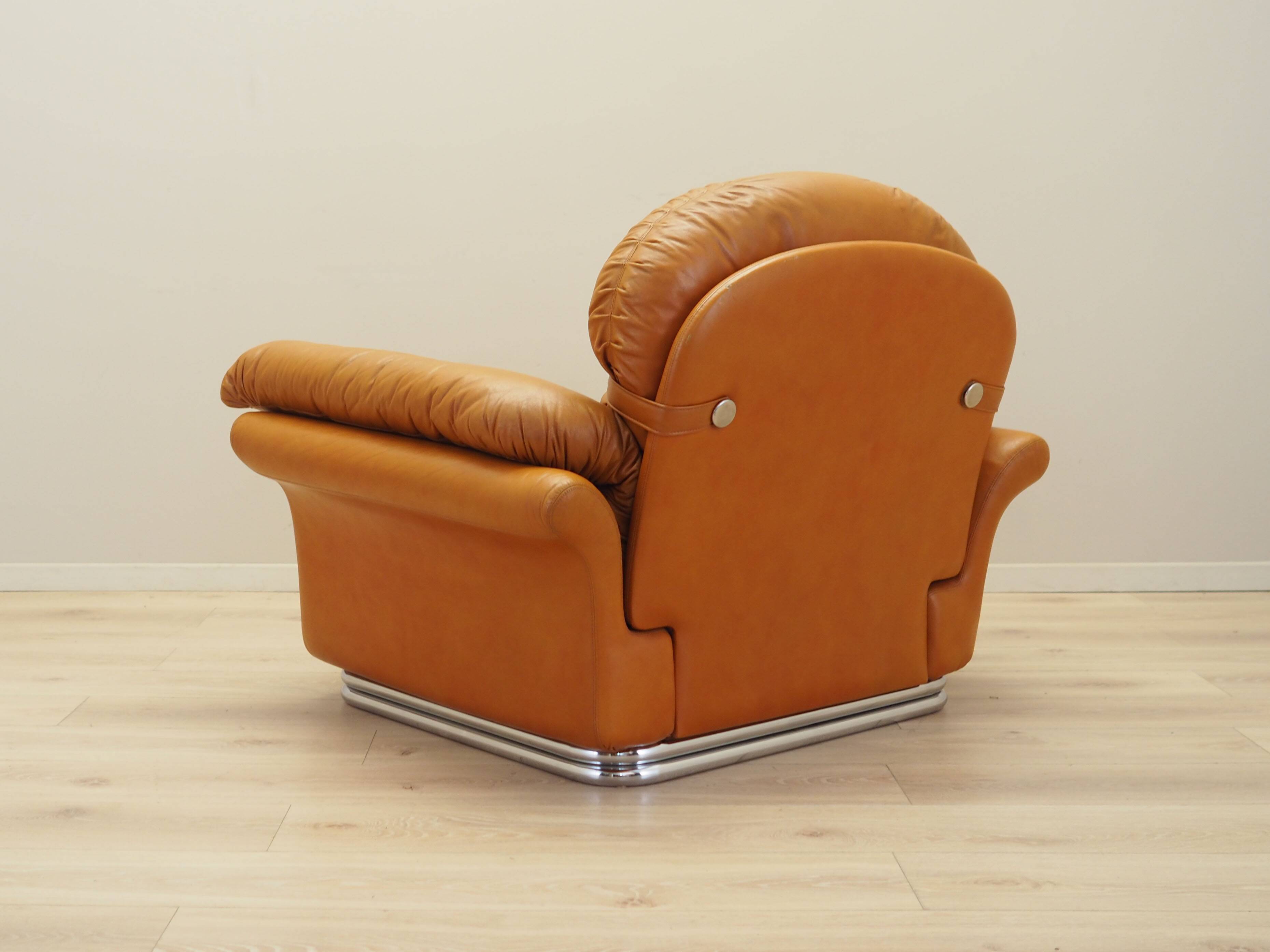 Orange armchair, Space Age design, 1960s, production: Italy