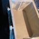 Box basket sewing 2 handles fabric 1960 1970